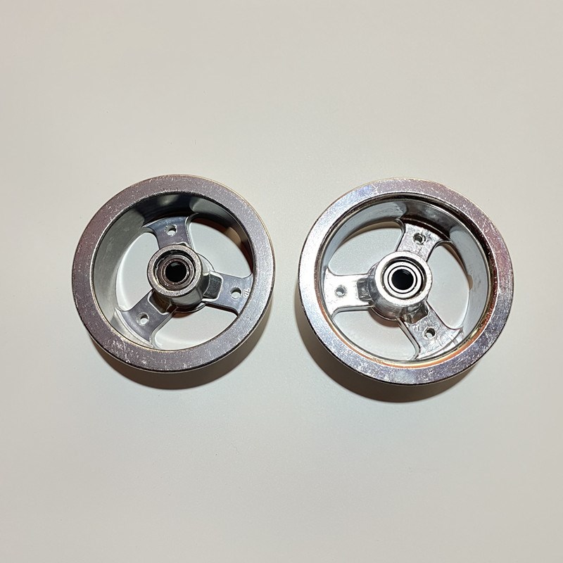 迷你摩托车汽油 电动小四轮 小沙滩车 轮毂 滑板车轮毂4寸 铝轮毂