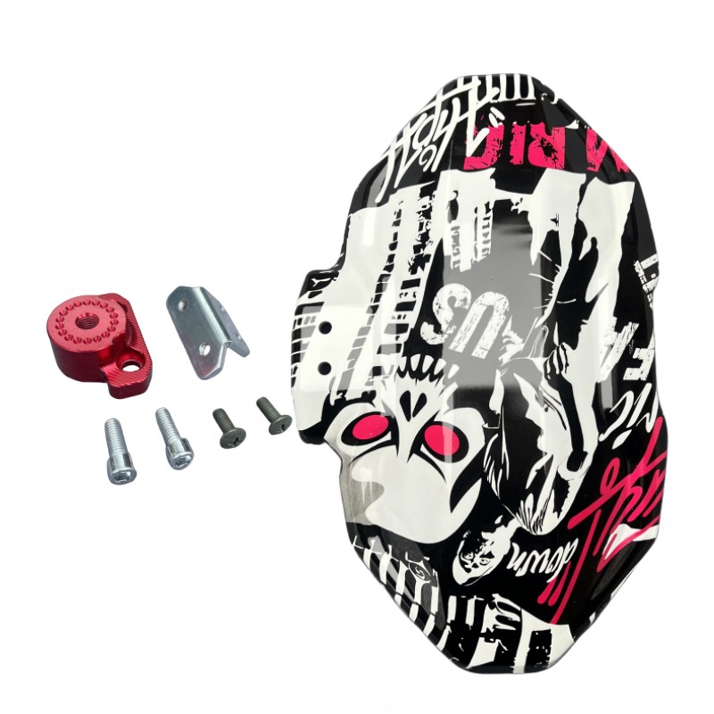 雷神平叉安装盾板铝合金挡泥板一代安装盾板小牛九号铝合金挡泥板