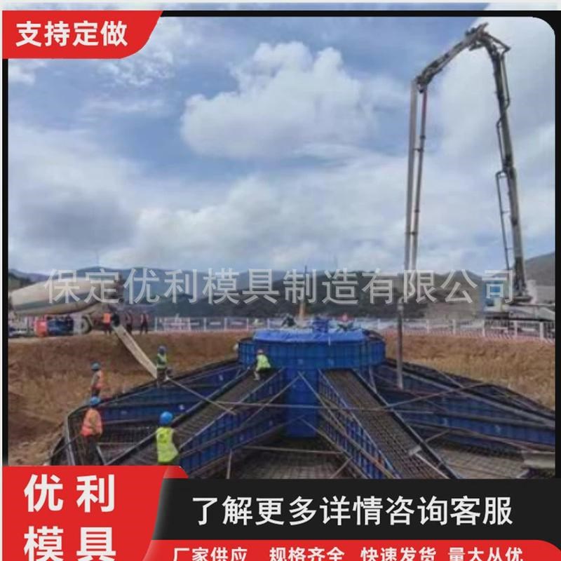 风电基础模板供应模具发电混凝土基础底座微风现浇风机基础钢模板