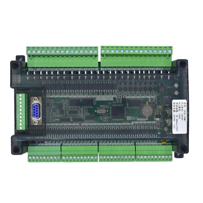 plc可编程控制器FX3U-56MR/MT-6AD2DA国产plc工控板速计数脉冲