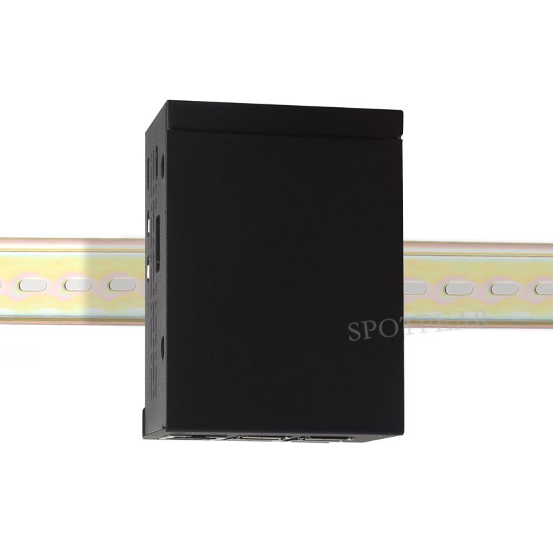 树莓派5工业级金属外壳适用于官方散热器PCle PoE等多种模块