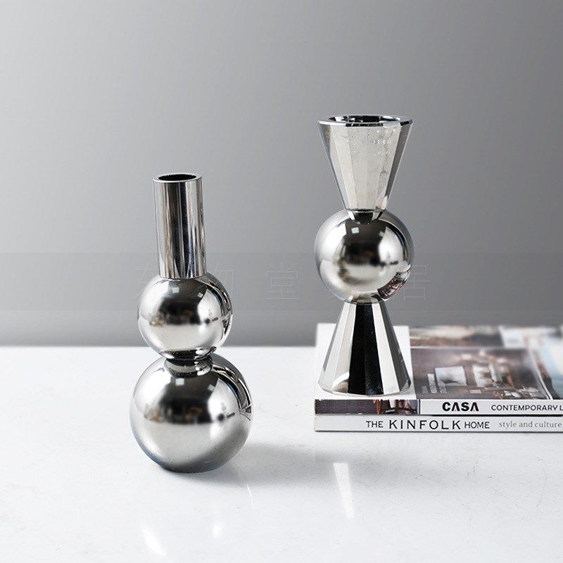 简奢现代北欧烟灰水晶葫芦烛台轻奢客厅简约装Q饰品家居蜡台工艺,特色手工艺,其他特色工艺品,淘宝优惠券,粉丝福利购,淘宝优惠卷