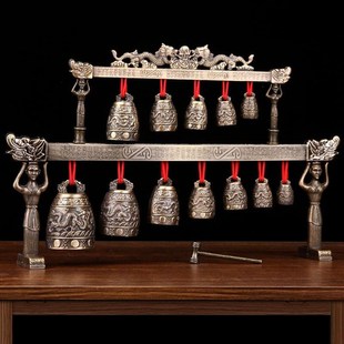 万泉彷古青铜曾乙候书房B合金摆件中式礼品送老外