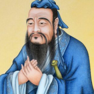 挂画孔装饰画客厅堂供奉画国学人幼儿园像圣学教室书房子国画卷轴