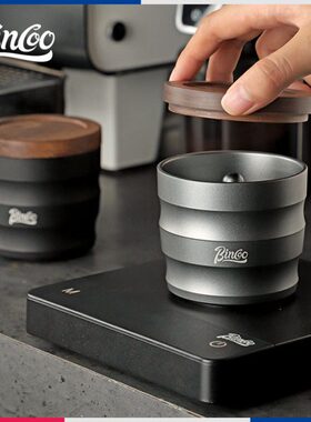 in1接b咖啡粉粉磨豆机器罐杯杯香配件接/c闻o咖啡粉锤粉o58mm5布