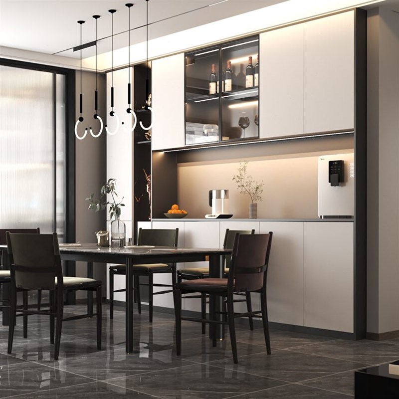 餐边柜酒柜一体轻奢高柜靠墙现代B简约客餐厅厨房多功能收纳储物