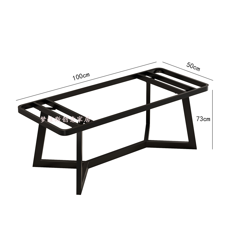 大理石桌腿岩板茶k桌支架不锈钢大板桌架餐桌办公桌脚底座金属台