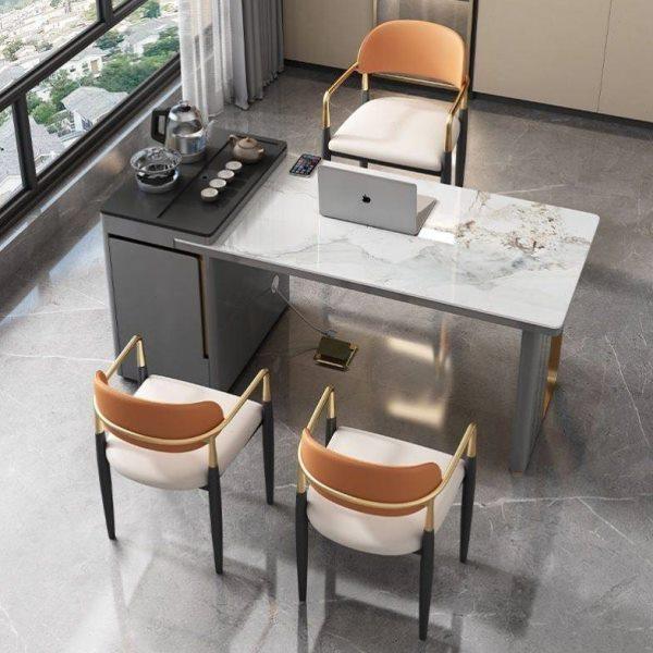 2023新款茶桌烧水壶一体轻奢阳台书桌岩板茶桌椅组合现代简约家用,住宅家具,家用茶台/茶桌,淘宝优惠券,粉丝福利购,淘宝优惠卷