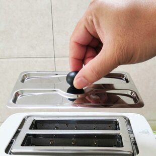 盖全自动早餐机盖不锈钢防尘罩吐司机防尘家用多士炉烤面包机配件