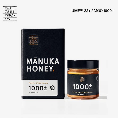 TTHC初蜜蔻麦卢卡蜂蜜UMF22+/MGO1000+新西兰原装进口250g/瓶