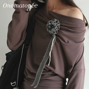 OTPé 星星纽扣 手工针织胸花 百搭配饰胸针徽章