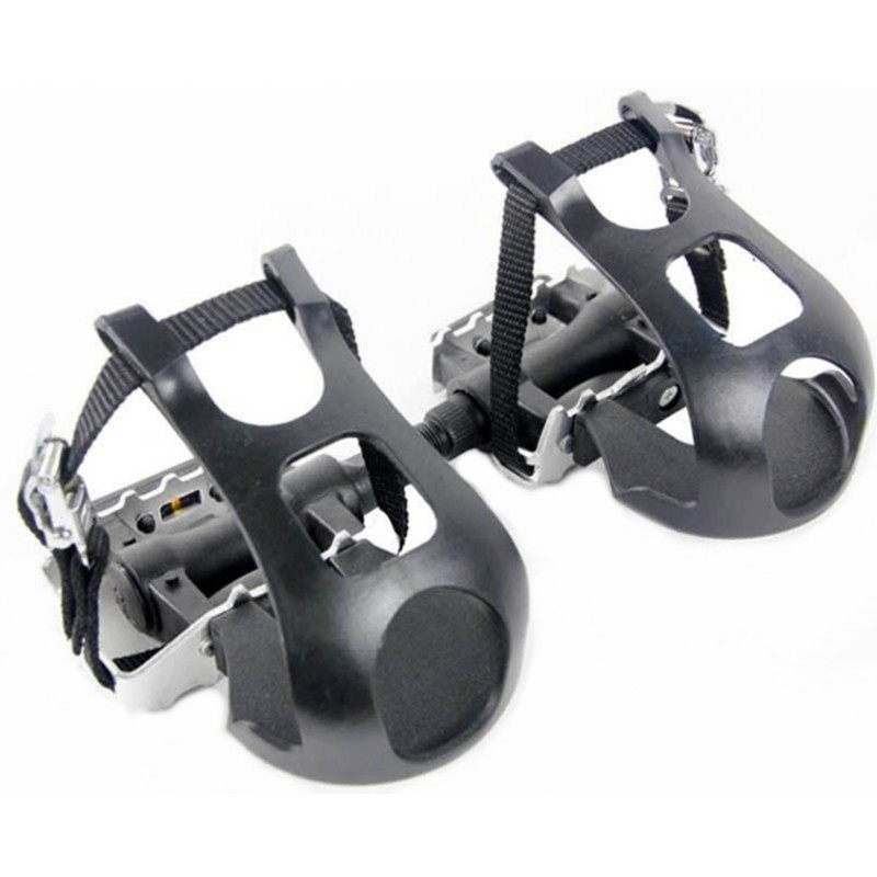 狗嘴脚踏 防滑死飞踏板 一对脚蹬踏板束M脚套 自行车半铝脚踏