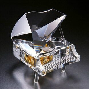 新奇音乐盒八音盒水晶天空之城送女友生日礼物情人节钢琴刻字创意
