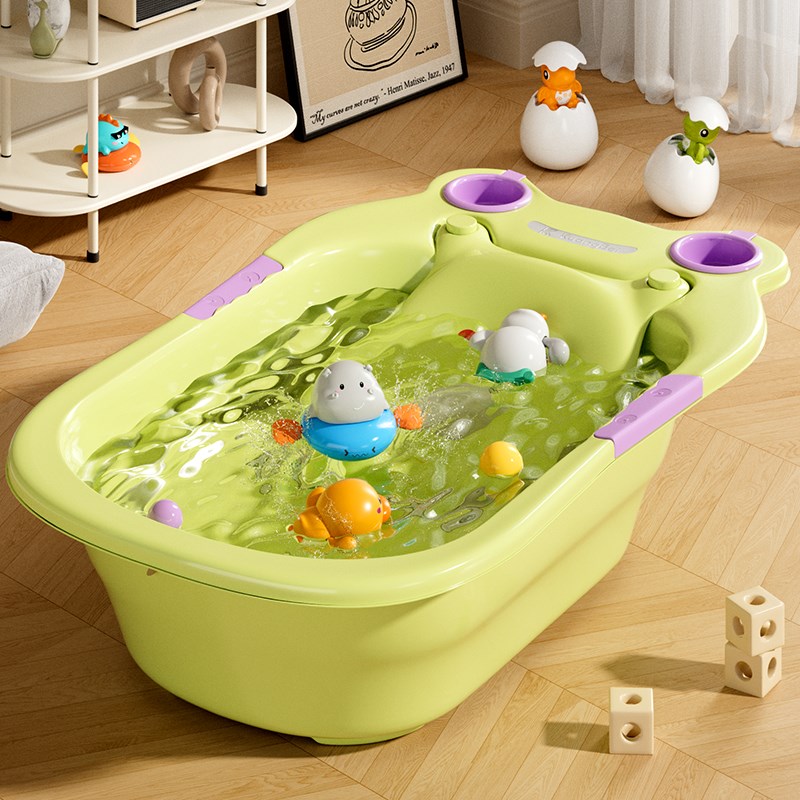 婴儿洗澡盆宝宝浴k盆大号浴桶家用新生儿童用品小孩子沐浴盆可坐