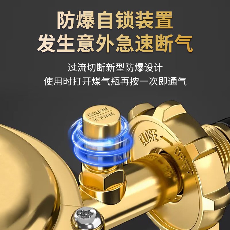 家用国标0.6L减压阀液化气低压阀漏气自锁阀煤气罐自动关闭燃气阀