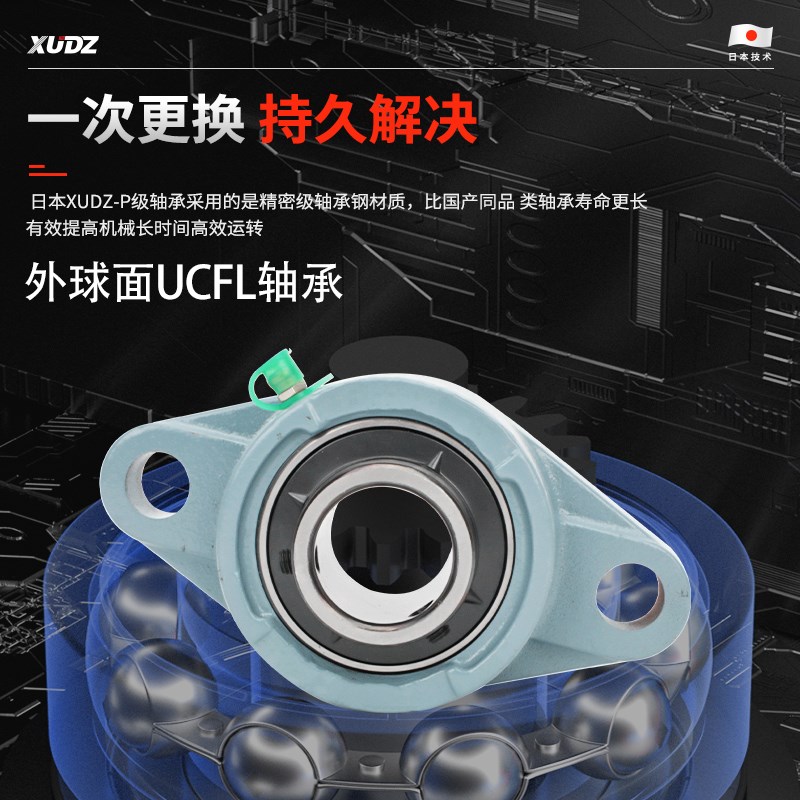 进口外球面带座轴承UCFL204 205菱形fl206 fl207 208 209 210 211