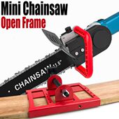 迷你油锯开板架木工油锯配件工具木材和木板切割可调节夹紧距离