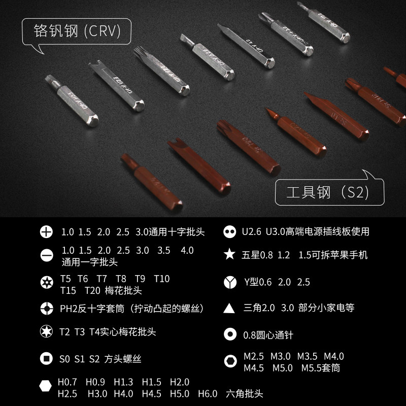 螺丝刀套装家用多功能拆万能表手机维修工具超硬工业级梅花小起子