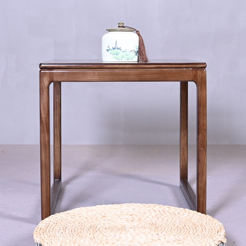 扫地机器人置物架云鲸收纳柜科沃斯边几石头重视方几全实木带轮