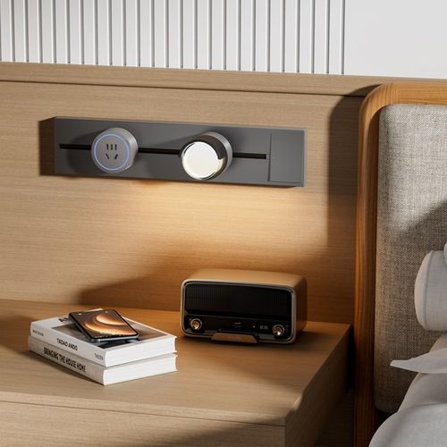 小尺寸迷你短款轨道插座厨房餐边柜25cm30cm电力导轨家用USB排插