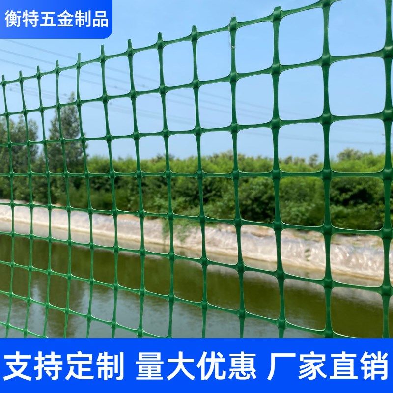 绿色塑料网格家用养鸡网果园防护网鱼塘围栏网户外养殖栅栏隔离网