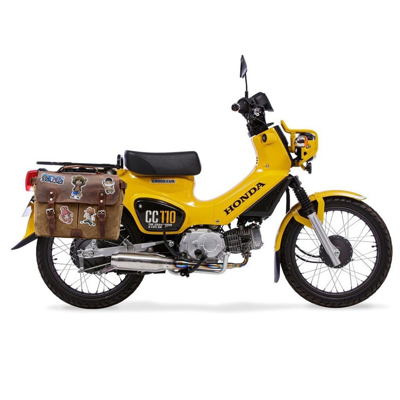 侧边包熊本熊幼兽CC110改装配件适用本田摩托车后座防水复古尾包