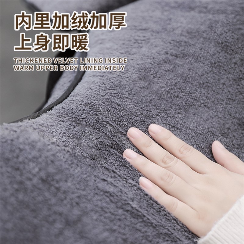 斗篷式电动车挡风被加绒加厚全包围保暖冬季摩托车防寒罩2025新款