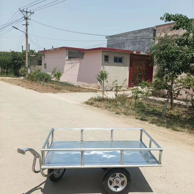 摩托车赶集板车护栏电动三轮拖车货车地排车拉车拖车二轮车载重王