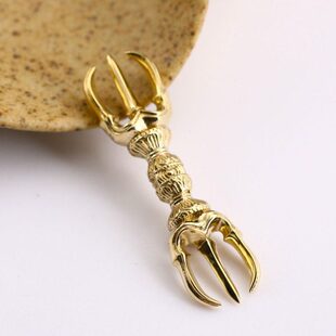 股小号股杵一黄铜三股杵挂件全套1器3C杵唐密吊坠男寸五M金刚女法