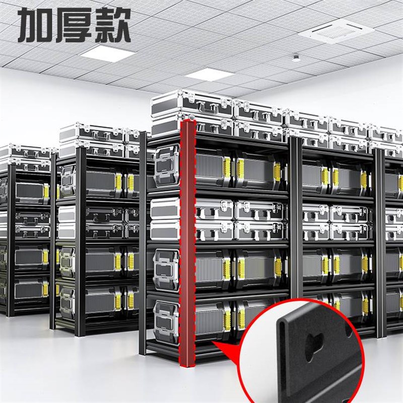 仓库储藏室阳台铁架子角钢快递储物架多I层置物架家用货架落地仓