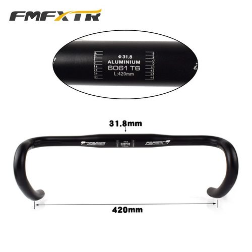 公路自行车车把 死飞场地赛车竞速25.4 / 3N1.8牛角飞机把弯把刹