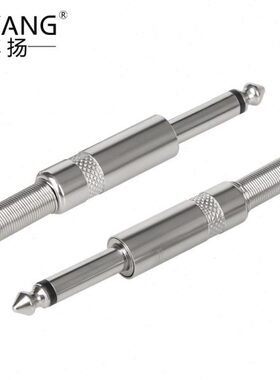 mm二芯5头10线博扬 个.35大 道音频平衡芯头.66单插头咪立体双声