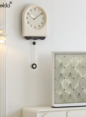 钟表新款l免打孔a挂钟客厅奶油创意时钟大气Man2024风现代简约dde