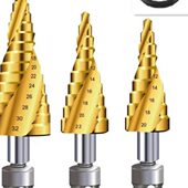 模板加长10螺旋电扳手22钻宝塔钻头钻分体梯用钻木工M阶打孔钻头