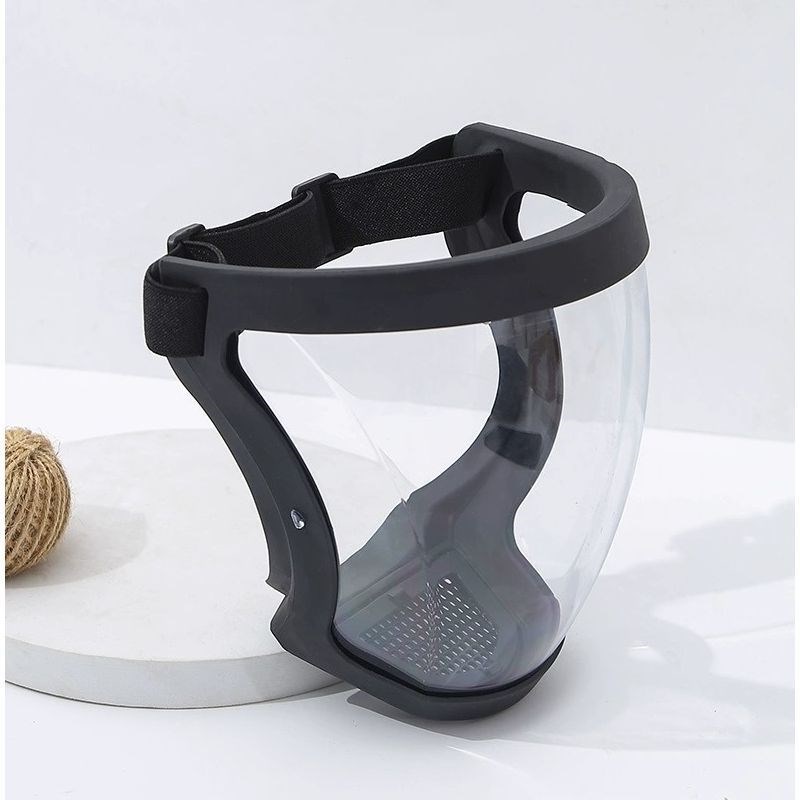 喷打药防护罩打农药防护面罩高清透明防切割防尘不起X雾全脸防护