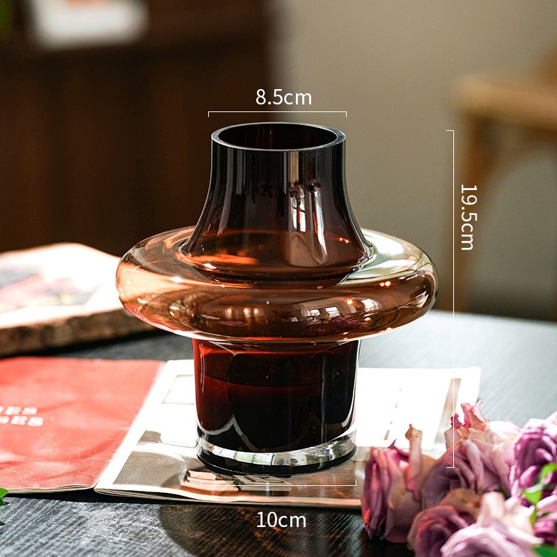 花瓶摆件客厅g插花欧式创意玻璃水养插花鲜花轻奢高级感桌面装饰