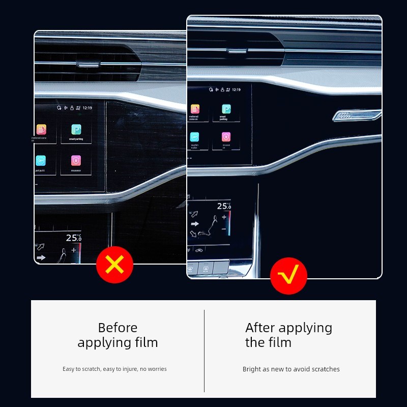 适用于吉利Galaxy A7中控内饰膜A7屏幕回火膜汽车用品改装配件25