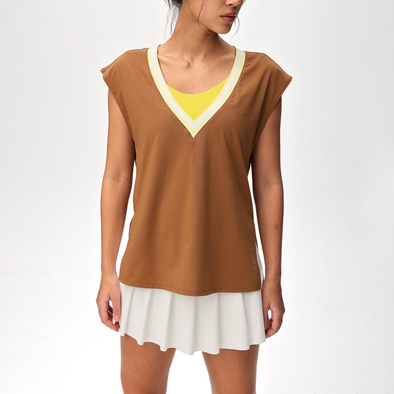 【速干】运动背心春夏女宽松高弹跑步健身T恤TP164  粒子狂热