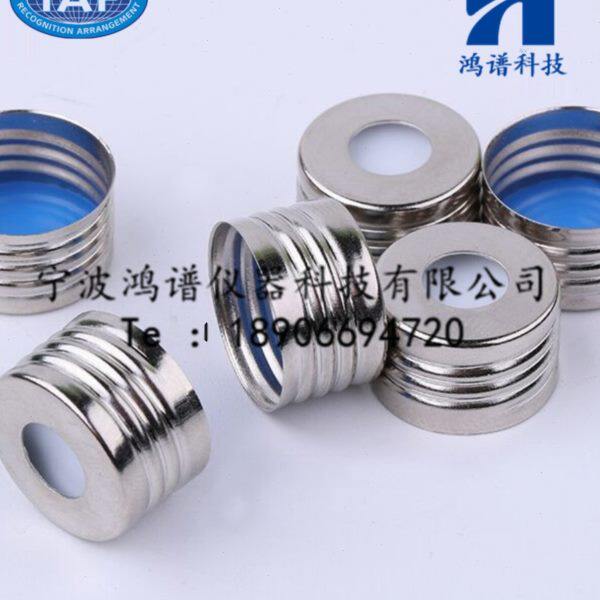 顶空瓶盖垫10/20ml 18MM 精密螺纹磁性铁盖蓝膜白胶垫片螺口 17.5