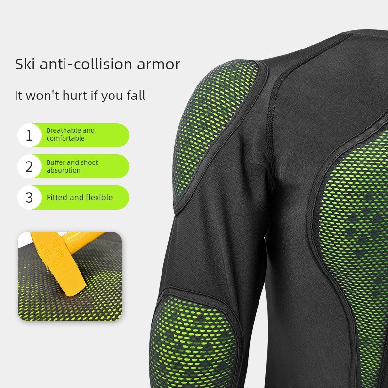 采购产品摩托车骑行服装备单双板滑雪下坡盔甲服装垫肩护胸摩托