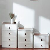 抽屉柜收纳储物柜日式 床子头简易置物架简约现代