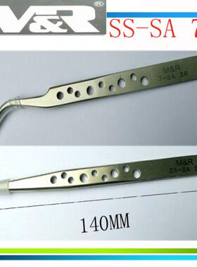 磁a镊子S&A镊子  带直R s超硬S r- 镊子s孔- S防7 M 抗酸 弯 磨砂