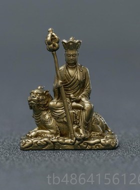 新款简修b行地意藏王谛听像坐随佛小摆件文创礼身物茶空间禅文创