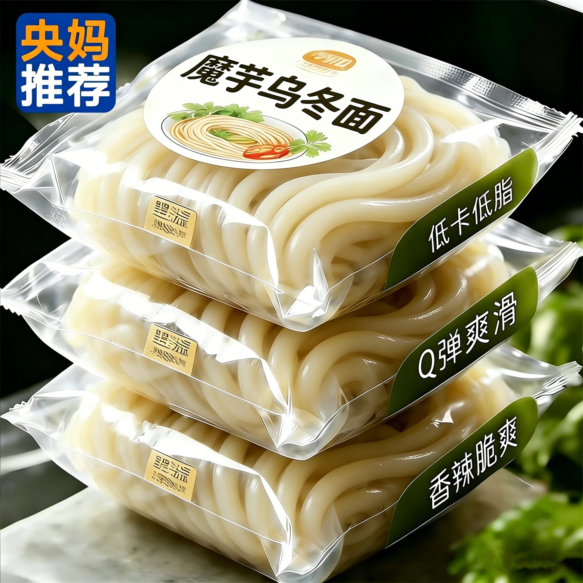 魔芋乌冬面0脂肪低卡冲泡即食0脂