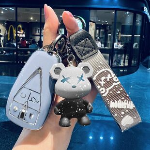 专用长安cs35plus钥匙套unik欧尚x7程锐uni一t车cs75p壳cs55p扣女