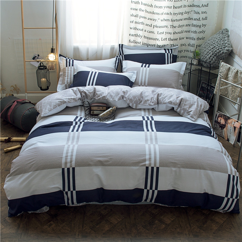 纯棉四件套100全棉2米床上四件套220x240被套180x220被罩2.2x2.4