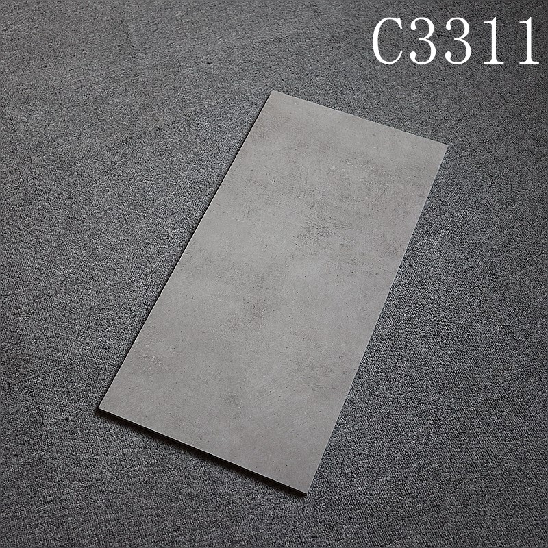 水泥砖水泥灰瓷砖300Xr600卫生间厨房工业风墙砖户外阳台哑光地砖