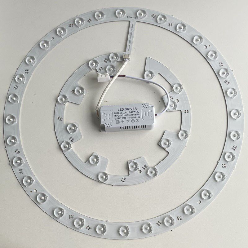 家用吸顶灯led方形灯芯片替换改造光源三色变光灯盘圆形磁吸灯泡