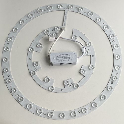 家用吸顶灯led方形灯芯片替换改造光源三色变光灯盘圆形磁吸灯泡