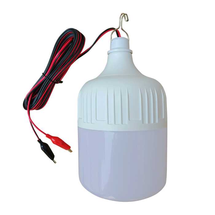 12V直流电瓶灯夜市摆地摊led灯24V48V60V72V通用照明节能灯泡超亮